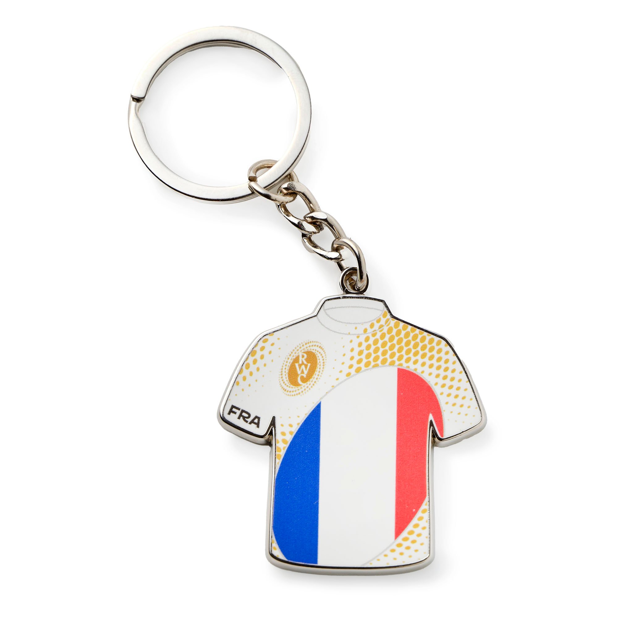 Portachiavi con maglia della Francia Coppa del Mondo di Rugby 2025 femminile