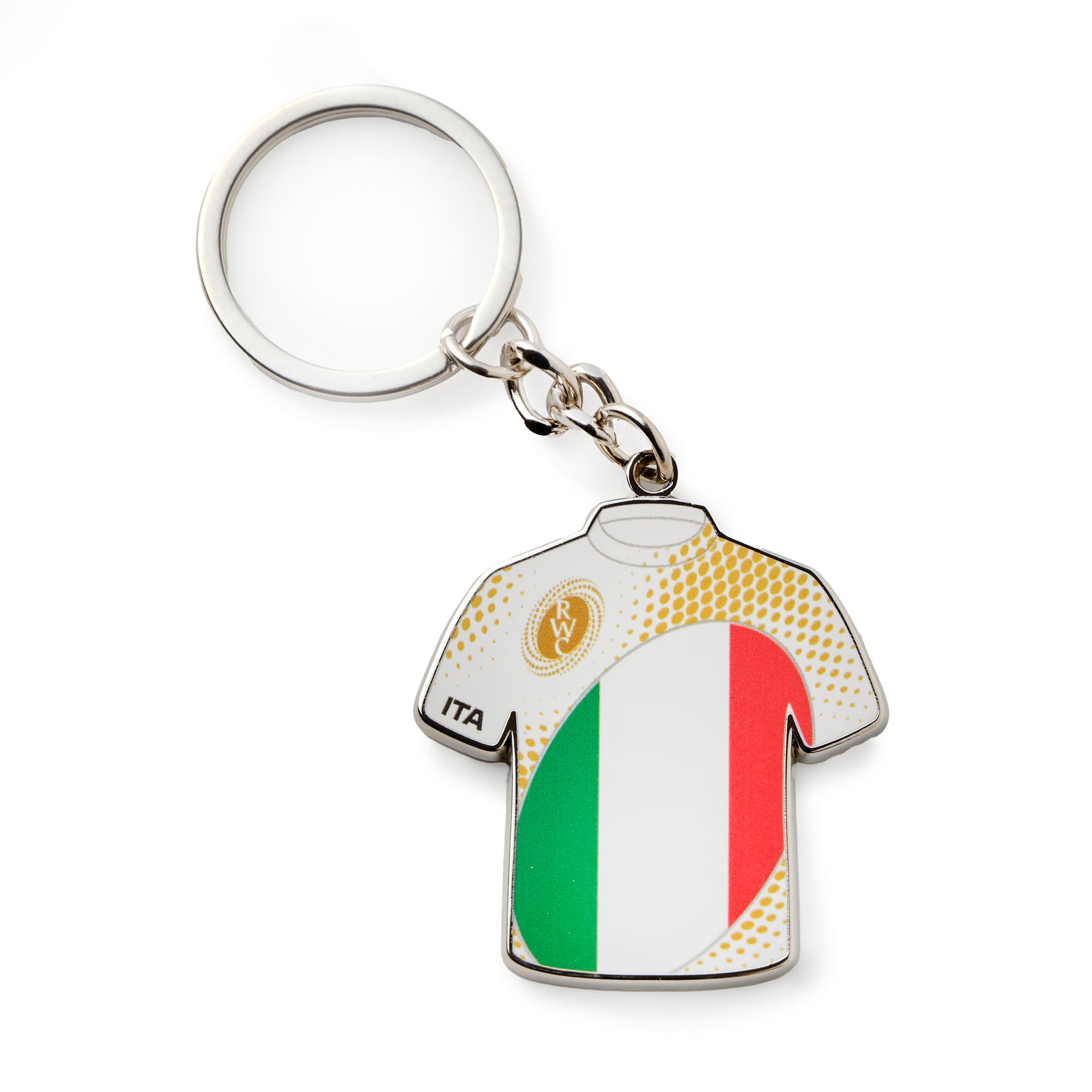 Portachiavi con maglia dell'Italia della Coppa del Mondo di Rugby 2025 femminile
