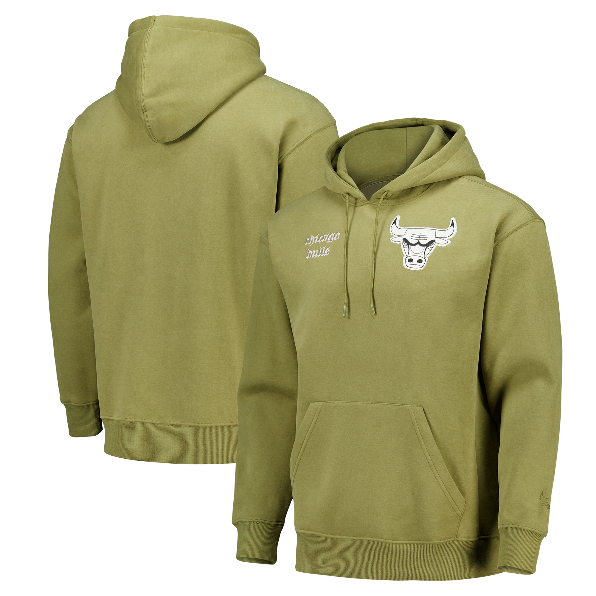 Sudadera con capucha y cremallera corta Elements Super Soft Fleece de los Chicago Bulls - Safari - Hombre