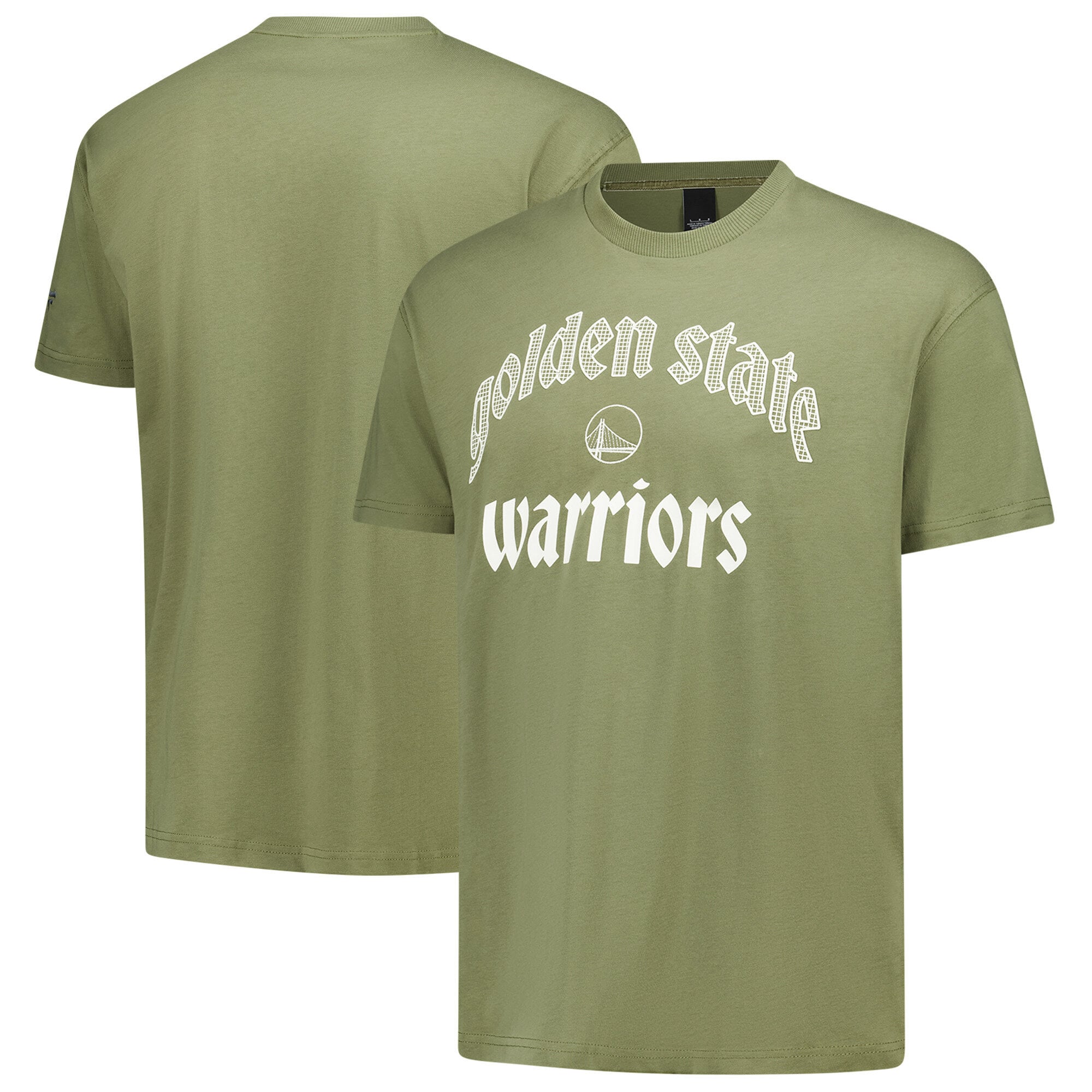 Golden State Warriors Elements Super Soft Short Sleeve T-Shirt - Safari - Mens
