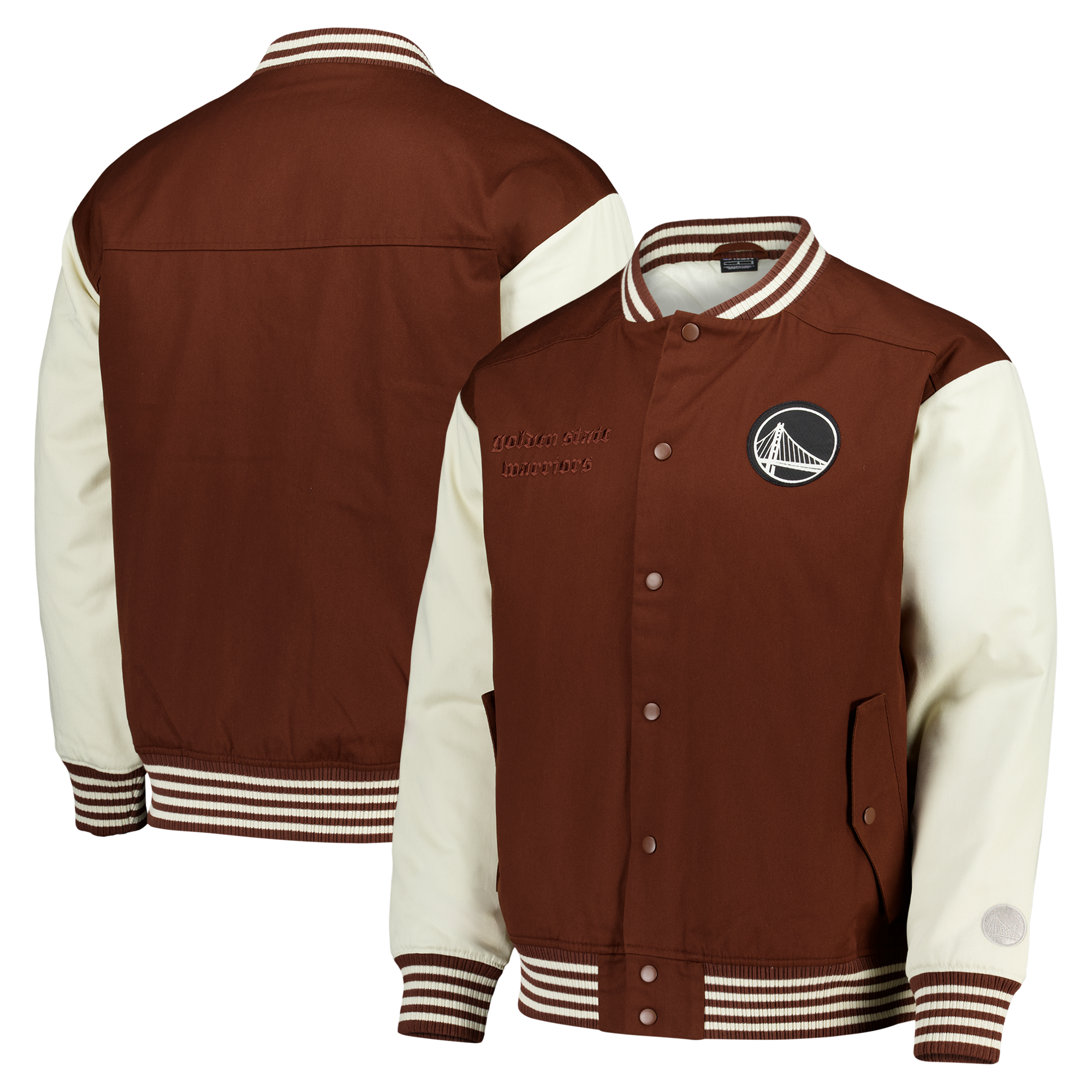 Veste universitaire Golden State Warriors Elements - Cappuccino - Homme