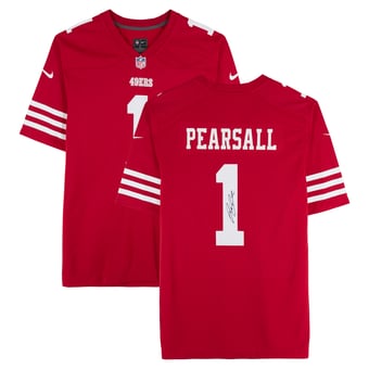 Ricky Pearsall San Francisco 49ers Autographed Scarlet Nike Game Jersey