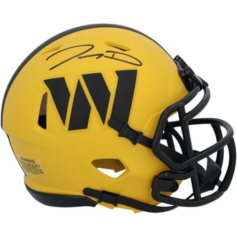 Jayden Daniels Washington Commanders Autographed Riddell Rave Speed Mini Helmet