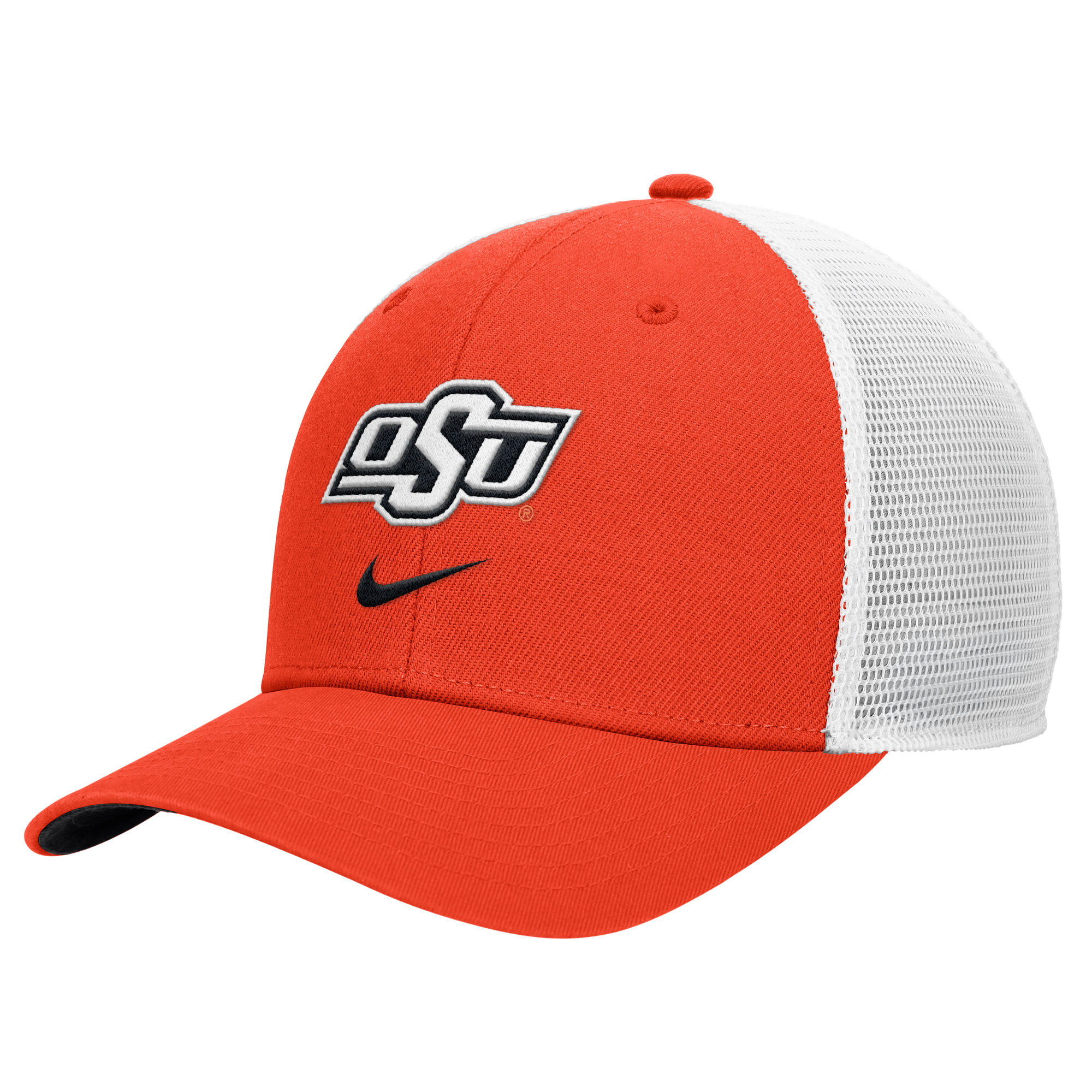 Men's Nike Orange Oklahoma State Cowboys Rise Trucker Adjustable Hat