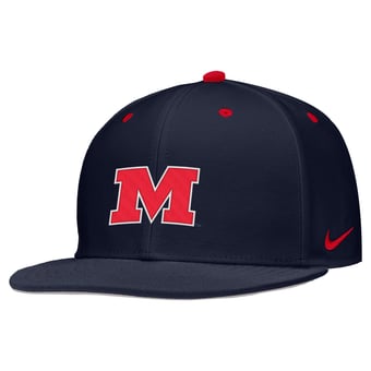 Men's Nike Navy Ole Miss Rebels 2025 On-Field True Dri-FIT Fitted Hat