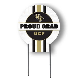 UCF Knights Proud Grad 20" x 20" Circle Yard Sign with Stakes