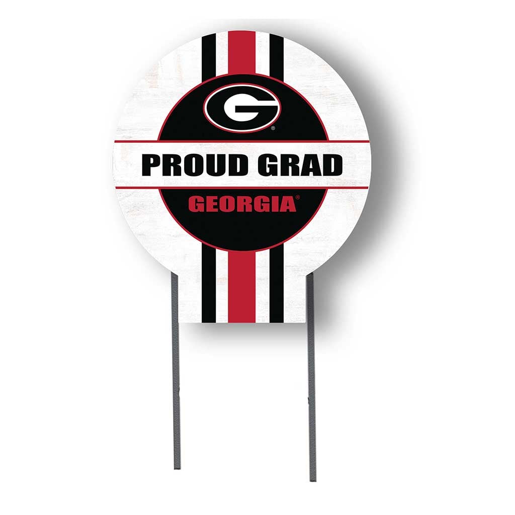 Georgia Bulldogs Proud Grad 20" x 20" Circle Yard Sign with Stakes