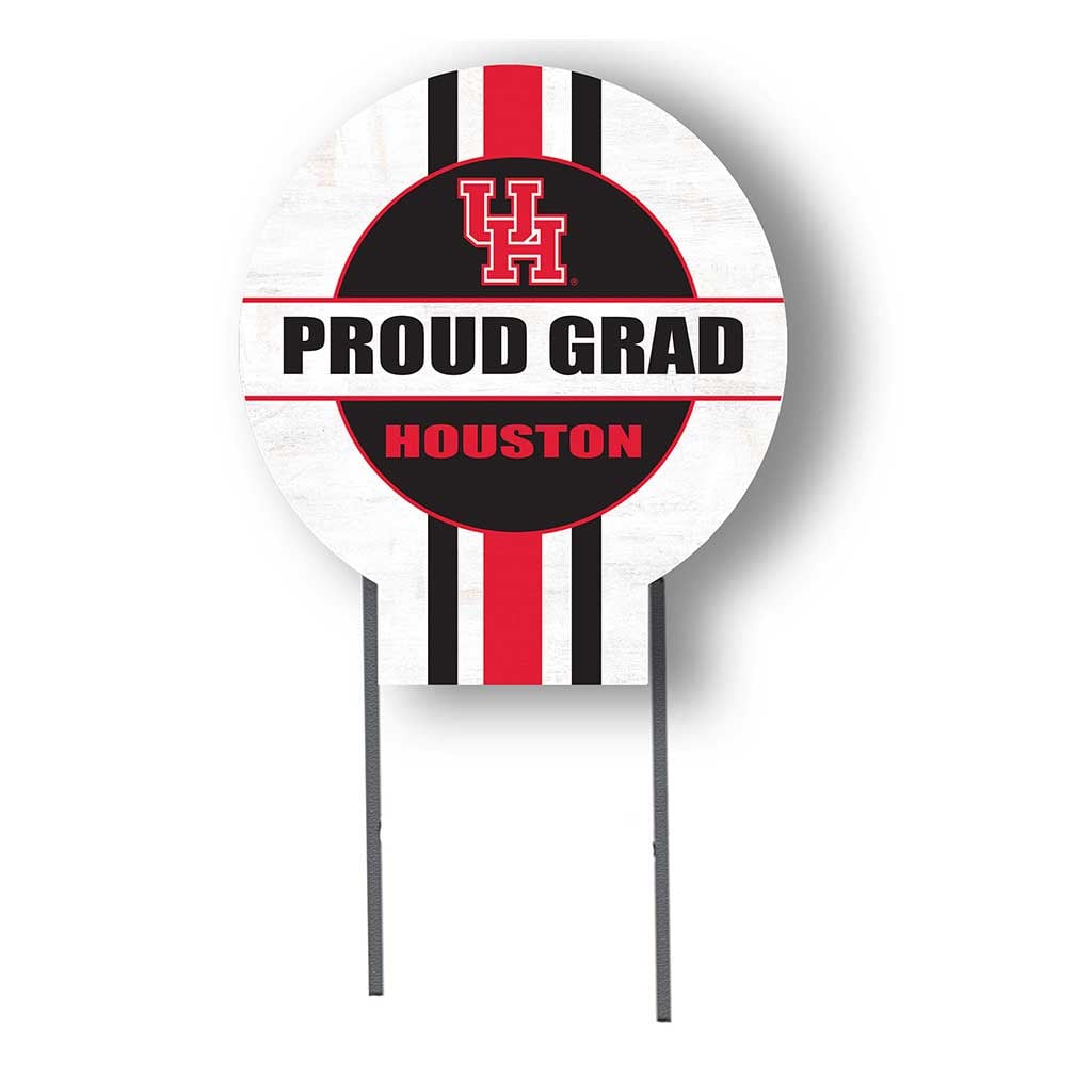 Houston Cougars Proud Grad 20" x 20" Circle Yard Sign with Stakes