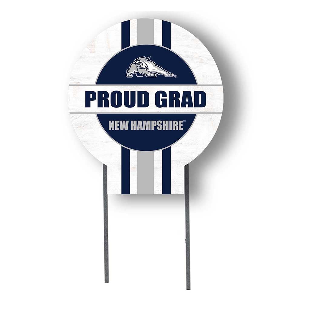 New Hampshire Wildcats Proud Grad 20" x 20" Circle Yard Sign with Stakes