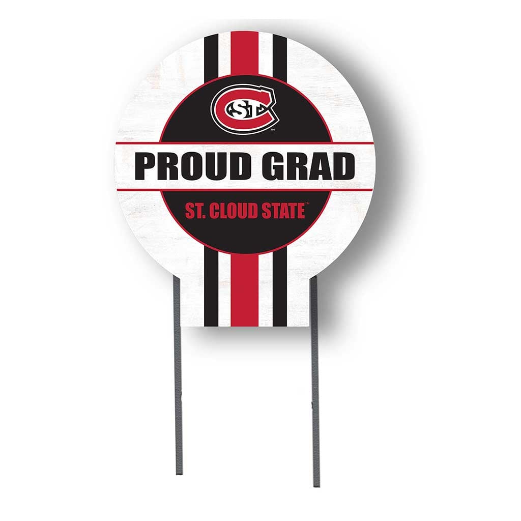 St. Cloud State Huskies Proud Grad 20" x 20" Circle Yard Sign with Stakes