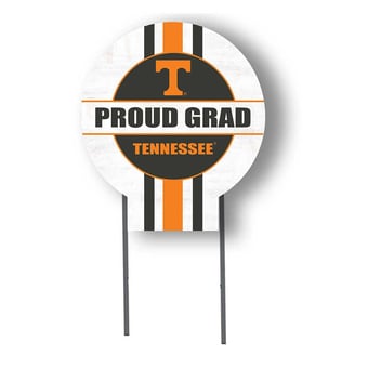 Tennessee Volunteers Proud Grad 20" x 20" Circle Yard Sign with Stakes