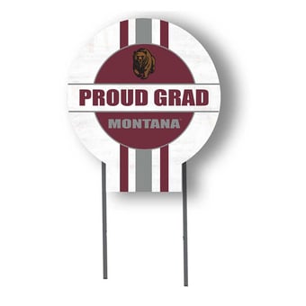 Montana Grizzlies Proud Grad 20" x 20" Circle Yard Sign with Stakes