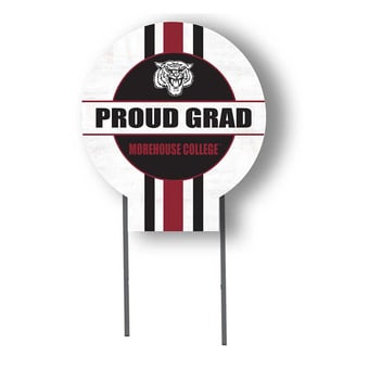 Morehouse Maroon Tigers Proud Grad 20" x 20" Circle Yard Sign with Stakes