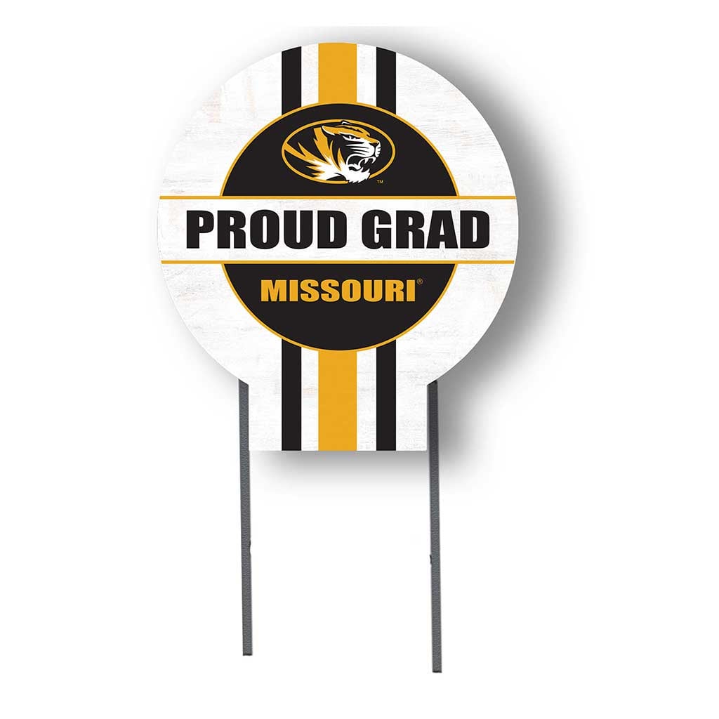 Missouri Tigers Proud Grad 20" x 20" Circle Yard Sign with Stakes
