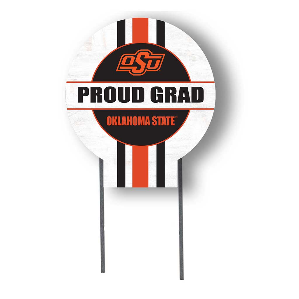 Oklahoma State Cowboys Proud Grad 20" x 20" Circle Yard Sign with Stakes