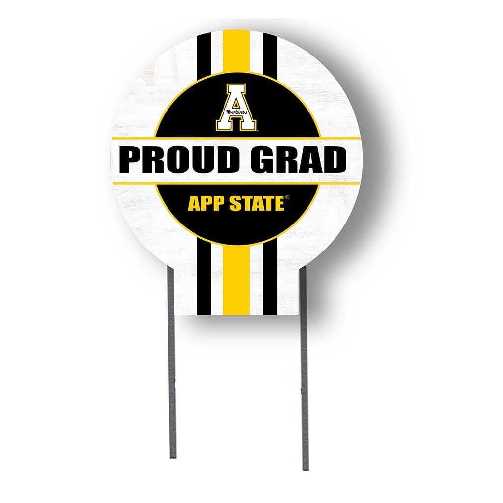 Appalachian State Mountaineers Proud Grad 20" x 20" Circle Yard Sign with Stakes