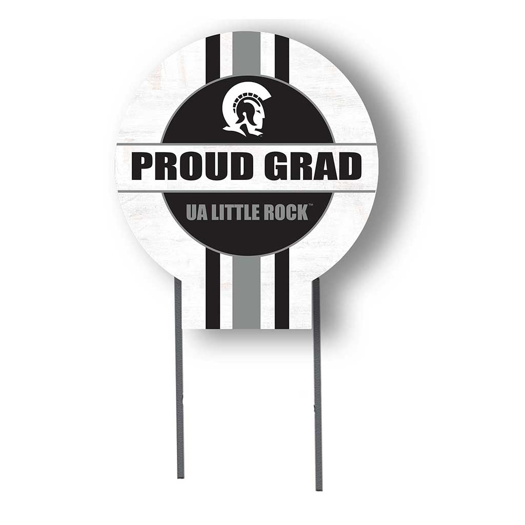 Arkansas Little Rock Trojans Proud Grad 20" x 20" Circle Yard Sign with Stakes