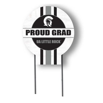 Arkansas Little Rock Trojans Proud Grad 20" x 20" Circle Yard Sign with Stakes