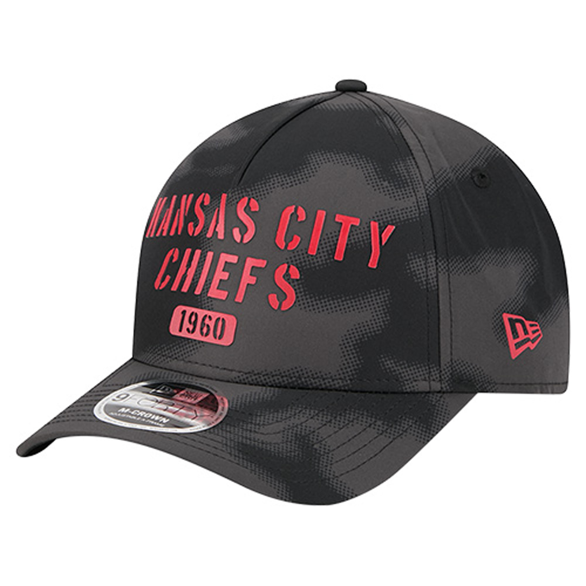 Men's New Era Gray Kansas City Chiefs Halftone Camo 9FORTY Hat