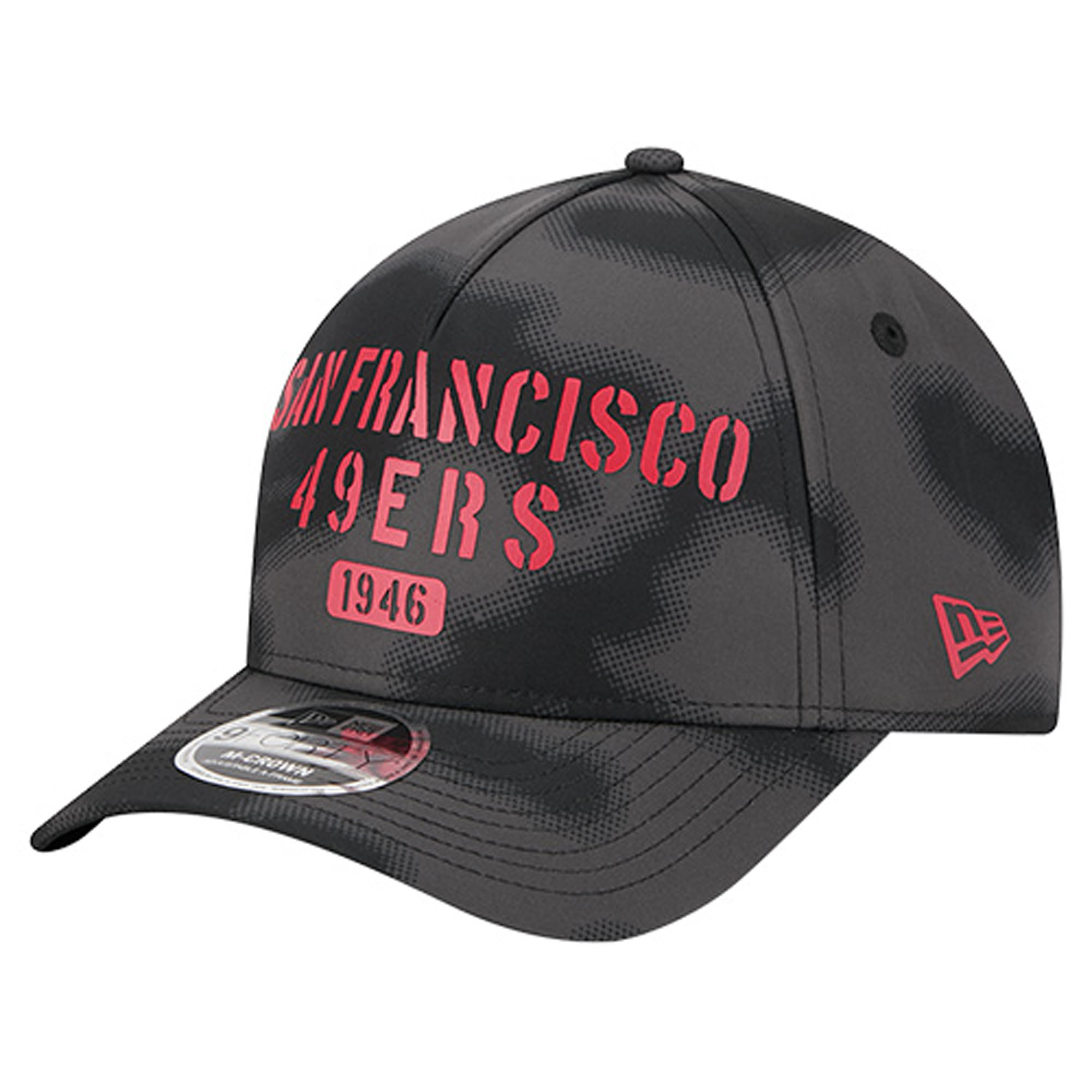 Men's New Era Gray San Francisco 49ers Halftone Camo 9FORTY Hat