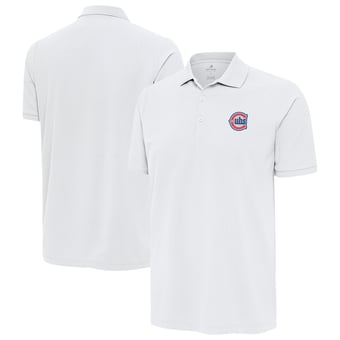 Men's Antigua  White Chicago Cubs Alternate Logo Legacy Pique Polo