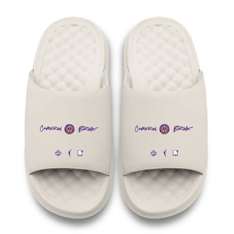 Youth ISlide Cameron Brink Cream Los Angeles Sparks Round 21 Motive Slide Sandals