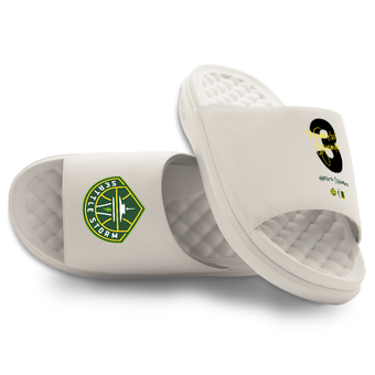 Youth ISlide Nneka Ogwumike Cream Seattle Storm Round 21 Motive Slide Sandals