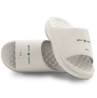 Youth ISlide Nneka Ogwumike Cream Seattle Storm Round 21 Motive Slide Sandals