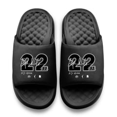 Unisex ISlide A'ja Wilson Black Las Vegas Aces Round 21 Motive Slide Sandals