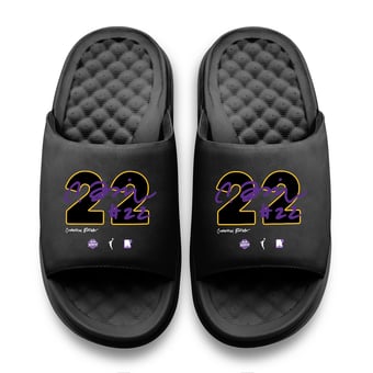 Unisex ISlide Cameron Brink Black Los Angeles Sparks Round 21 Motive Slide Sandals