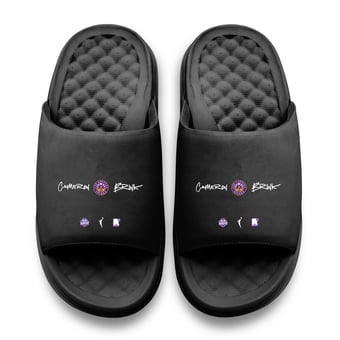 Unisex ISlide Cameron Brink Black Los Angeles Sparks Round 21 Motive Slide Sandals