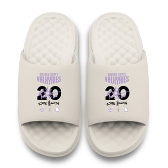 Unisex ISlide Kate Martin Cream Golden State Valkyries Round 21 Motive Slide Sandals
