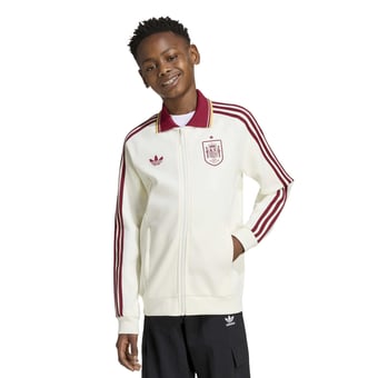 Youth adidas  White Spain National Team Away Full-Zip Anthem Jacket
