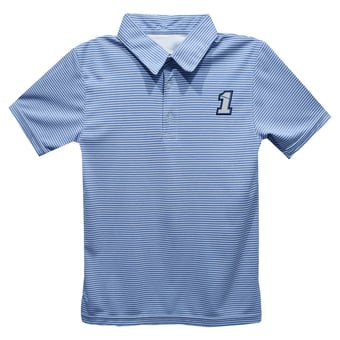 Youth Vive La Fete  Light Blue Ross Chastain Pencil Stripe Polo