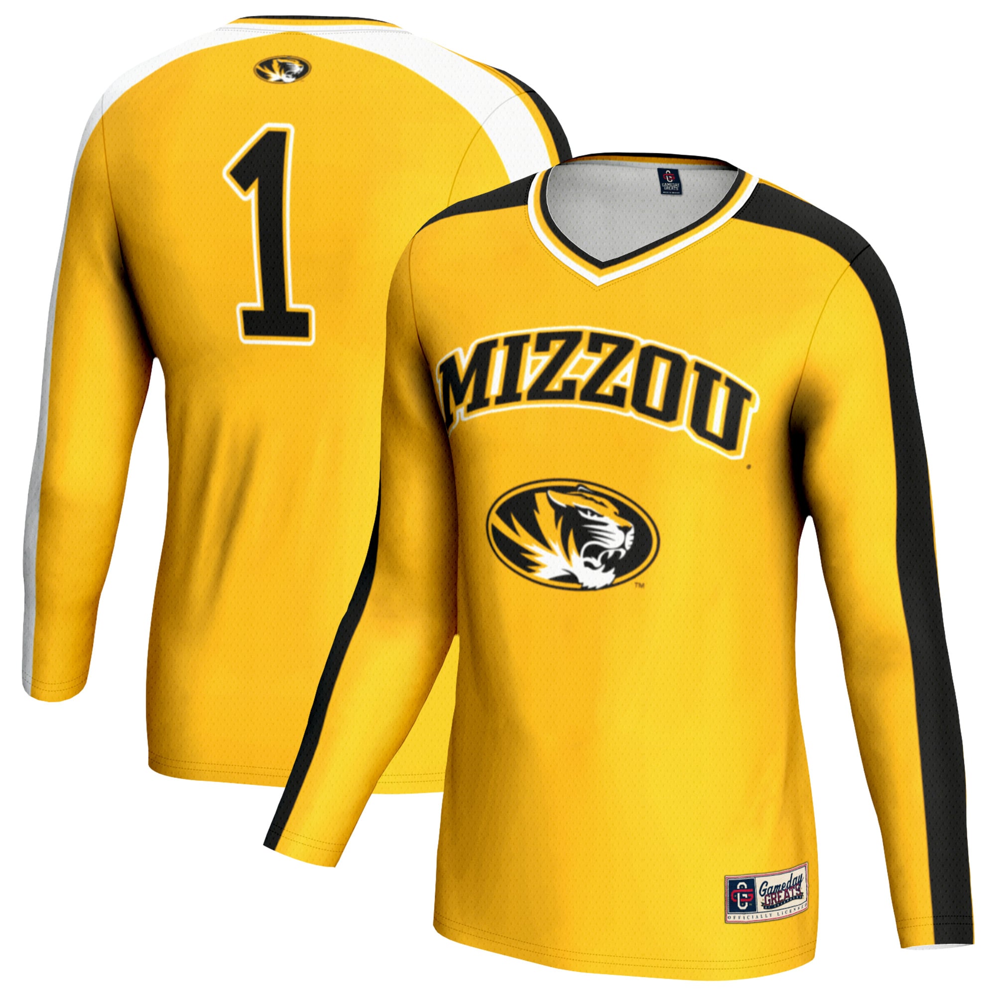 Unisex GameDay Greats Gold Missouri Tigers Women's Volleyball Lightweight Fashion Jersey