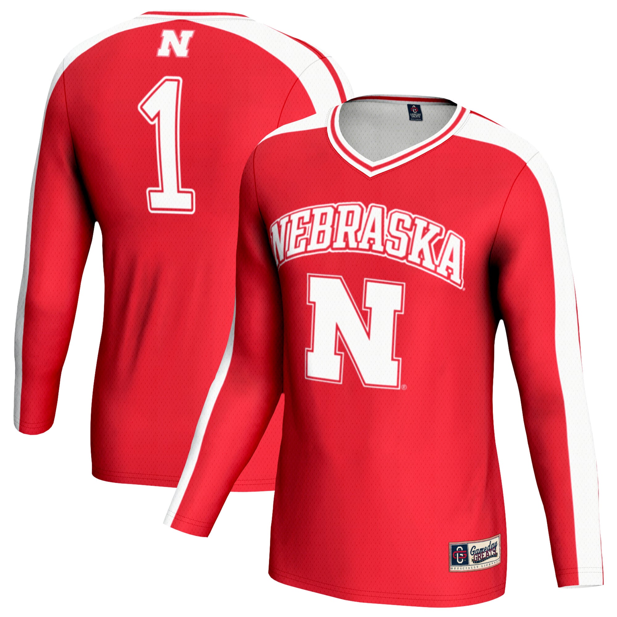 Unisex GameDay Greats Scarlet Nebraska Huskers Women's Volleyball Lightweight Fashion Jersey