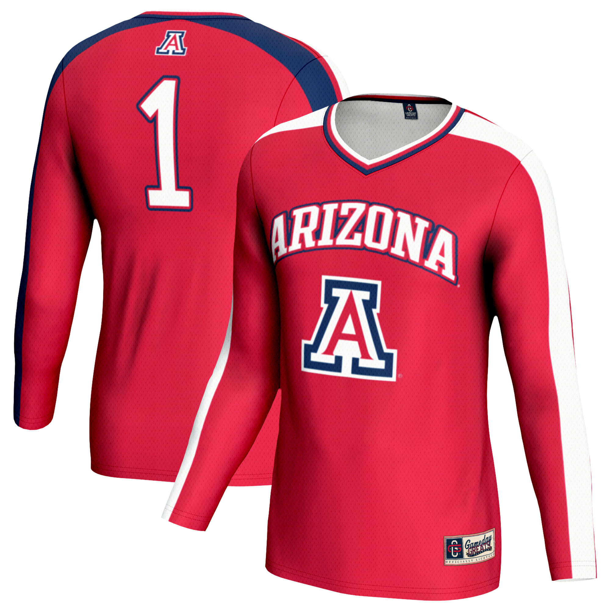 Unisex GameDay Greats Red Arizona Wildcats Women's Volleyball Lightweight Fashion Jersey