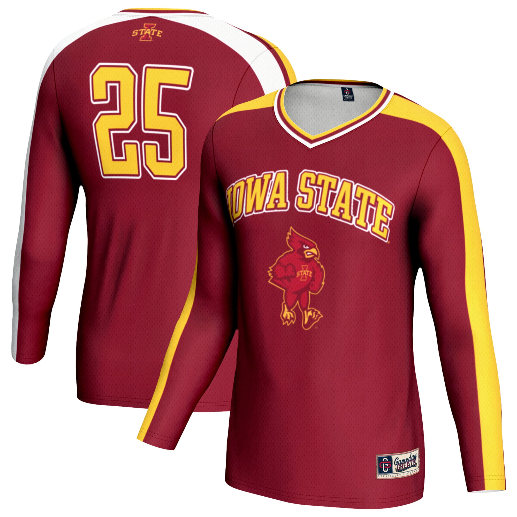 Unisex GameDay Greats Cardinal Iowa State Cyclones Women's Volleyball Lightweight Fashion Jersey