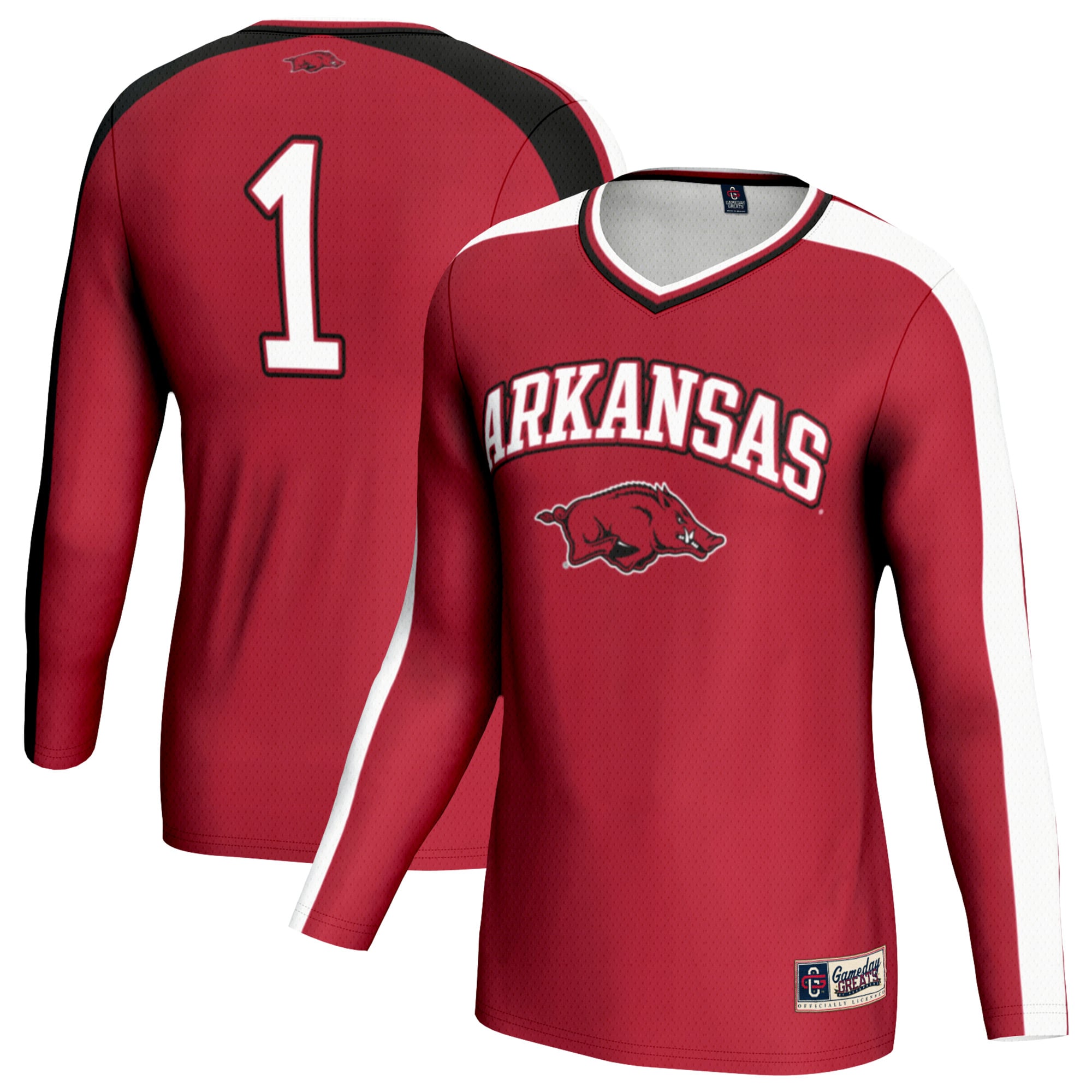 Youth GameDay Greats Cardinal Arkansas Razorbacks Women's Volleyball Lightweight Fashion Jersey