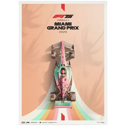 Formula 1 Miami Grand Prix 2025 Official Event Poster