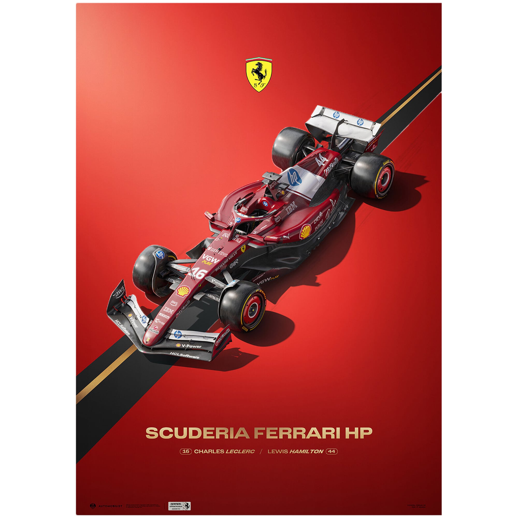 Scuderia Ferrari SF-25 2025 Official Poster