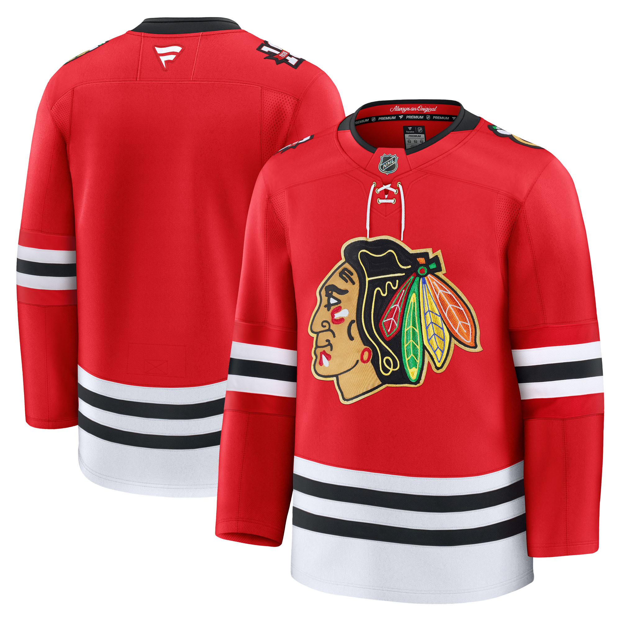 Men's Fanatics Red Chicago Blackhawks Centennial Premium Jersey