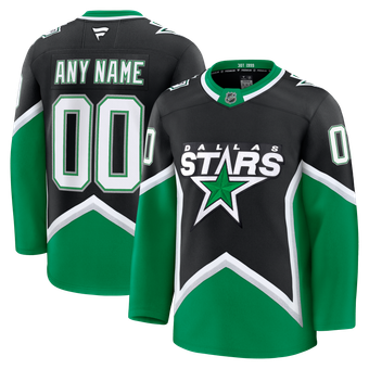 Men's Fanatics  Black Dallas Stars Alternate Premium Custom Jersey