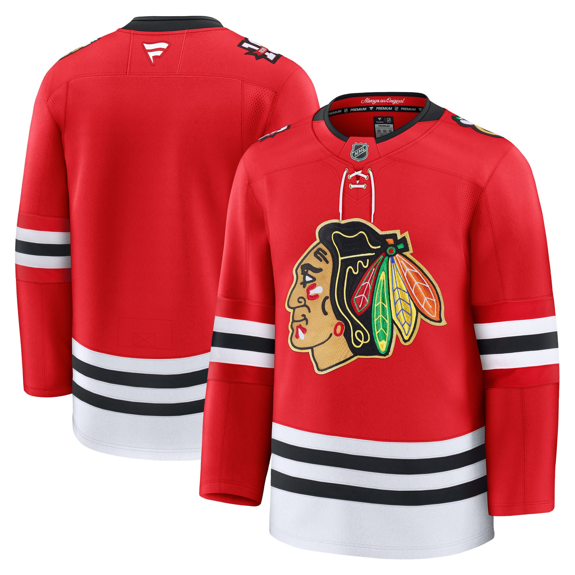 Men's Fanatics Red Chicago Blackhawks Centennial Premium Jersey