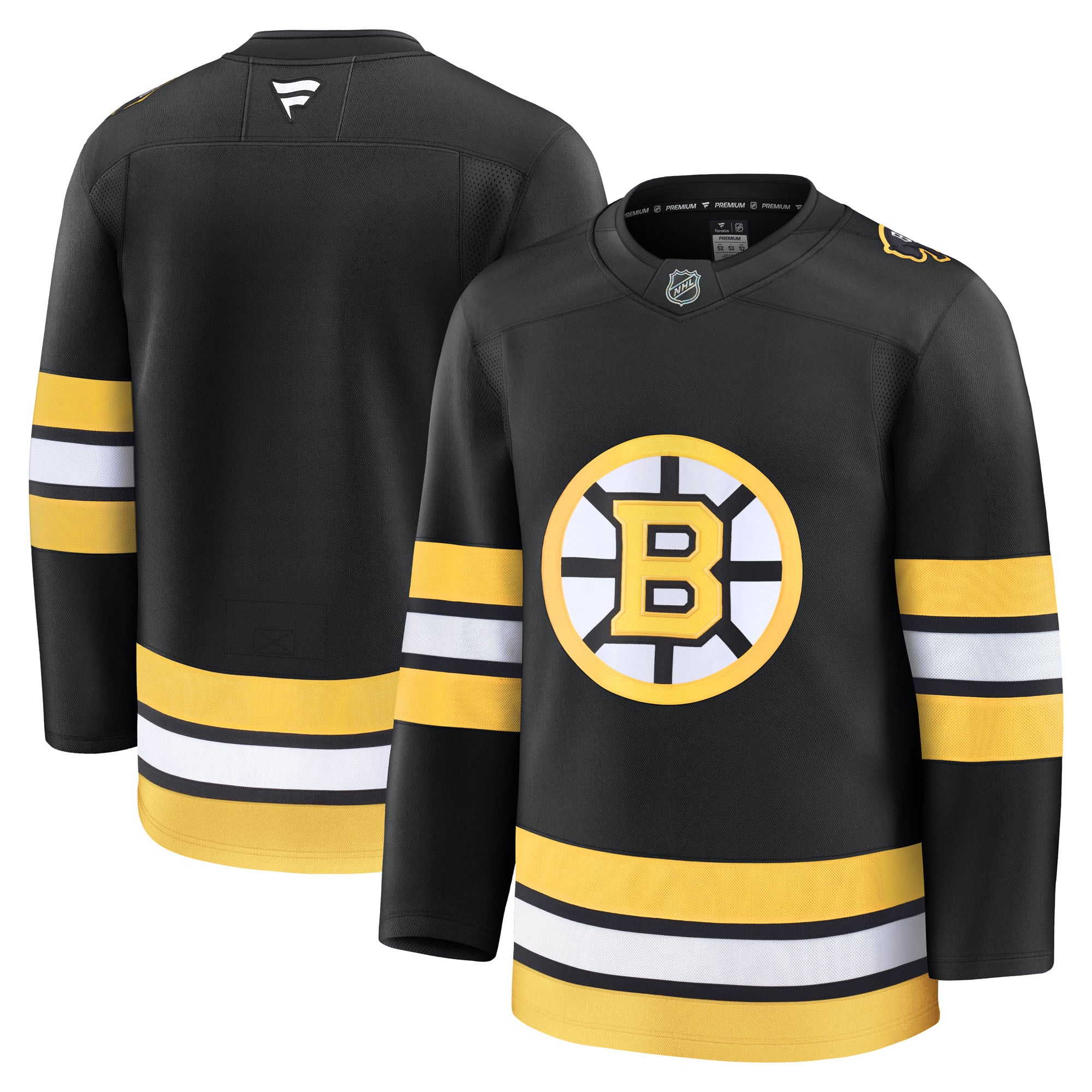 Men's Fanatics Black Boston Bruins Home Premium Jersey