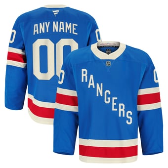 Men's Fanatics  Blue New York Rangers Centennial Authentic Pro Custom Jersey