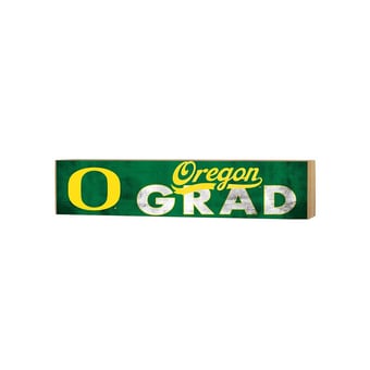 Oregon Ducks 3" x 13" Grad Block Sign