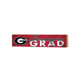 Georgia Bulldogs 3" x 13" Grad Block Sign