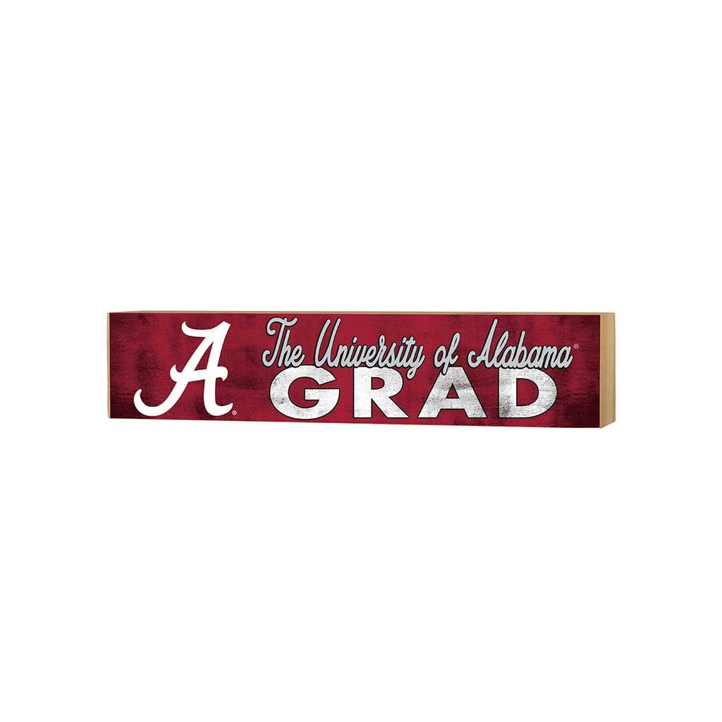 Alabama Crimson Tide 3" x 13" Grad Block Sign