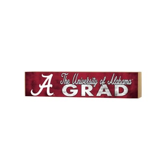 Alabama Crimson Tide 3" x 13" Grad Block Sign